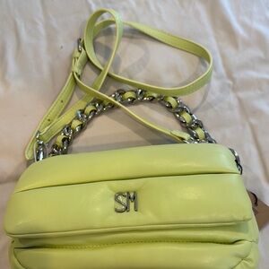 Steve Madden | NWT | Citron Crossbody Bag with Silver Chain